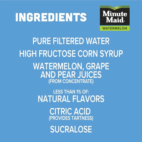 Minute Maid Watermelon Fruit Drink, Refreshing Flavor for Kids and Families on Hot Summer Days
| Minute Maid Watermelon